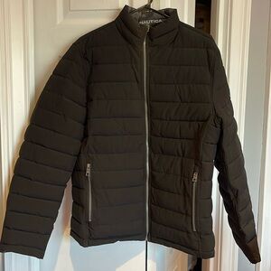 Nautica reversible men’s coat with pocket size medium